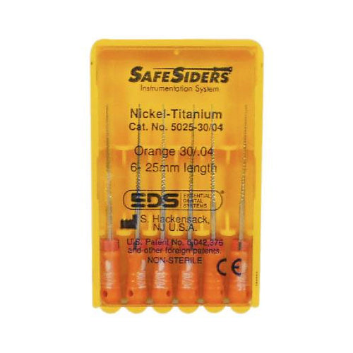 Essential Dental Systems 5025-30/04 SafeSiders Endodontic Reamers NiTi 25mm #30 6/Pk Essential Dental Systems 5025-30/04 SafeSiders Endodontic Reamers NiTi 25mm #30 6/Pk